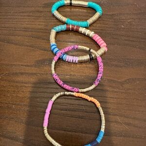 Allie + Bess Colorful Beaded Bracelets Set
